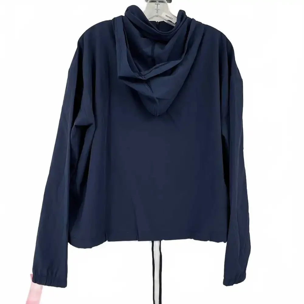 Nike Navy 3/4 Zip Anorak Jacket | Women’s L, Polyester/Spandex